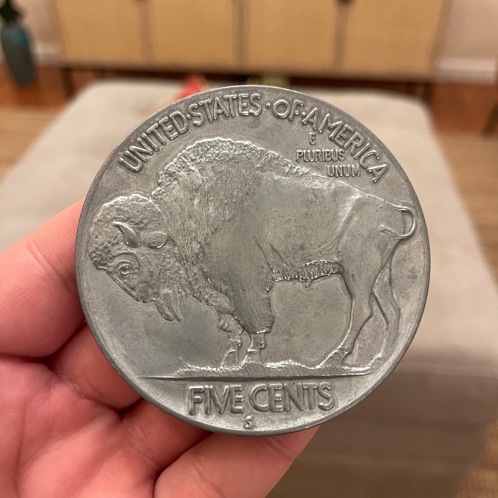Rare 1913 Double Die Reverse Buffalo Nickel!